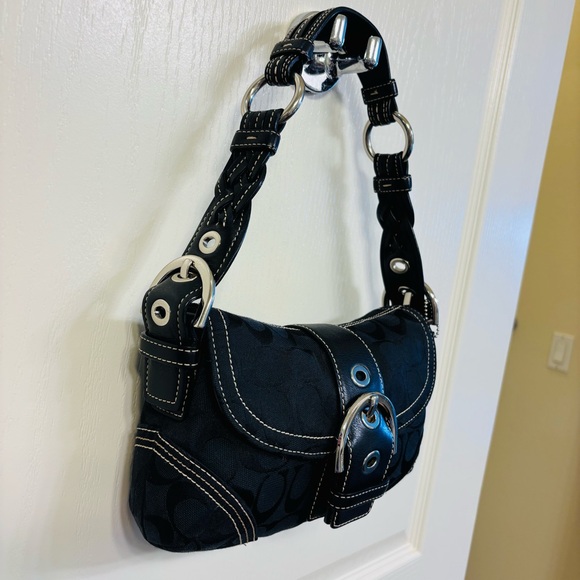 Coach  Soho Black Signature Canvas Shoulder Bag 6171
With dust bag included - Picture 6 of 13